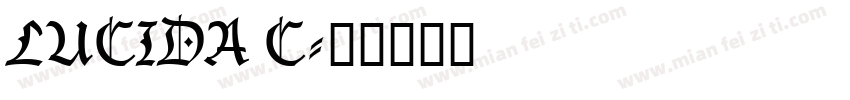 LUCIDA C字体转换